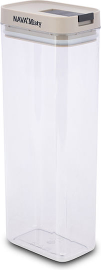 Nava Misty General Use Vase with Plastic Beige Lid 1800ml