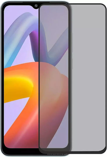 Frame 3D Full Glue Privacy Full Face Tempered Glass Μαύρο (Poco C65)