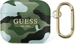 Guess Camo Collection Case Silicone in Beige color for Apple AirPods 3