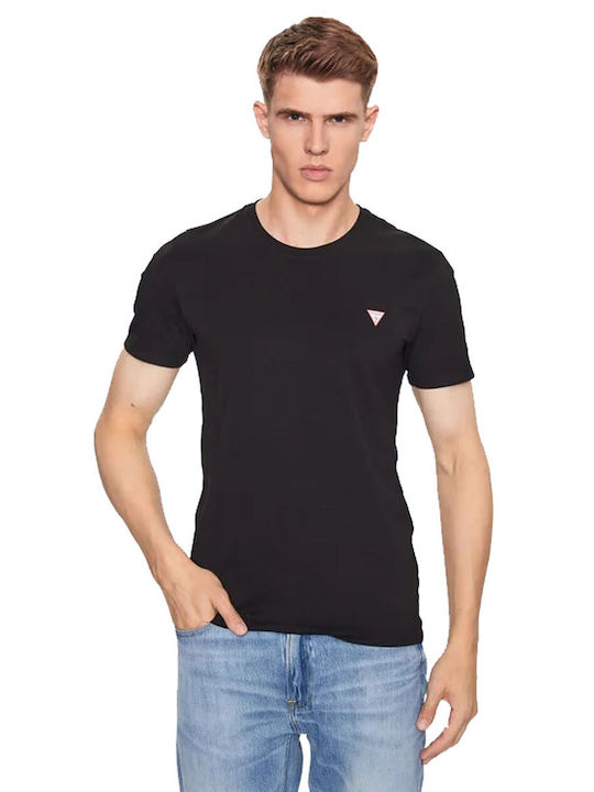 Guess Core T-shirt Bărbătesc cu Mânecă Scurtă BLACK