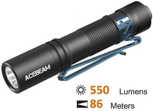 Acebeam Επαναφορτιζόμενος Φακός LED με Μέγιστη Φωτεινότητα 550lm Pokelit