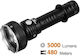 Acebeam Wiederaufladbar Taschenlampe LED mit maximaler Helligkeit 5000lm Schwarz