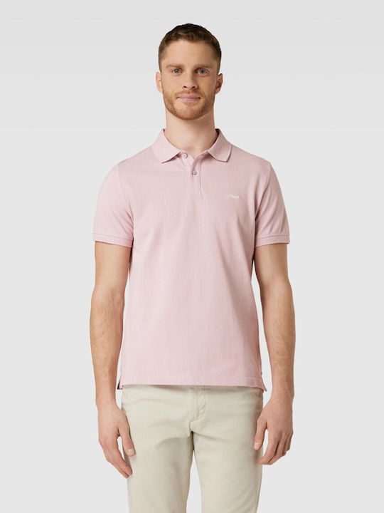 S.Oliver Ανδρική Μπλούζα Polo Ροζ