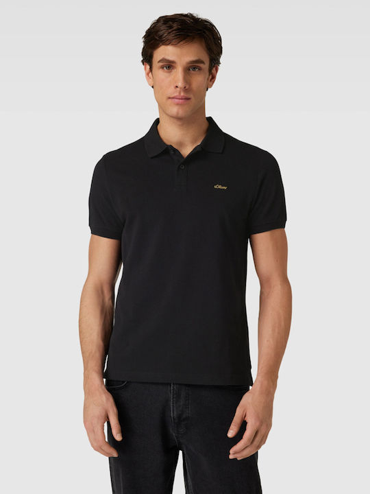 s.Oliver Polo Short Sleeve Blouse Black