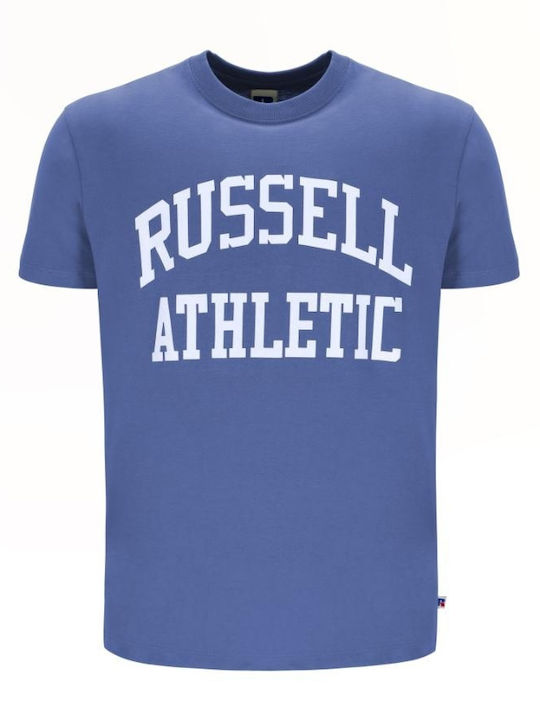 Russell Athletic Bărbați T-shirt Sportiv cu Mânecă Scurtă Albastru