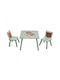 Kids Table and Chairs Set Green U-Grow