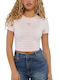 Guess Feminin Tricou Cu dungi Blush