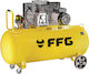 FFG Pro AC-B 200/4MC PRO Cu o singură fază Compresor de aer 97dB cu Putere 4hp și Rezervor de aer 200lt 49776