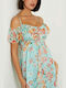 Guess Maxi Dress Turquoise