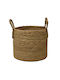 Decorative Basket Wicker with Handles White 29x29x26cm Plastona