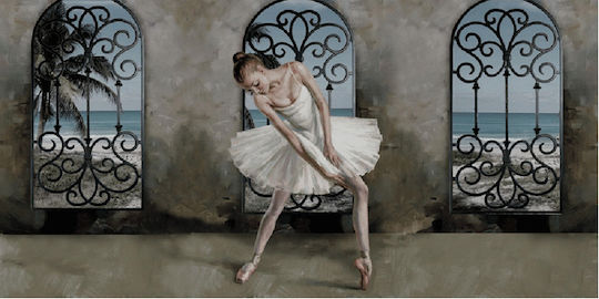 Καρβούνης Πίνακας σε Καμβά 60x120cm