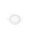 Aca Στρογγυλό Χωνευτό Σποτ με Ενσωματωμένο LED και Ψυχρό Λευκό Φως σε Λευκό χρώμα 11.9x11.9cm