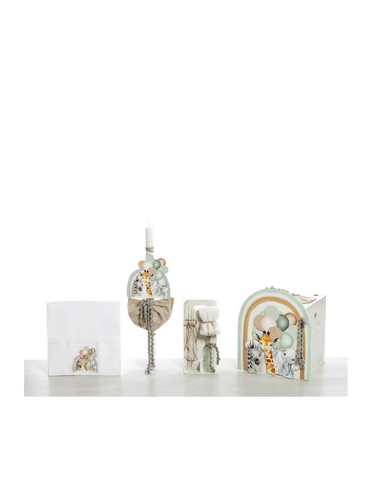 Baptism Set For Boy With Theme Birds Balloons Skb-2407, Bellissimo, Bls-24-skb-2407