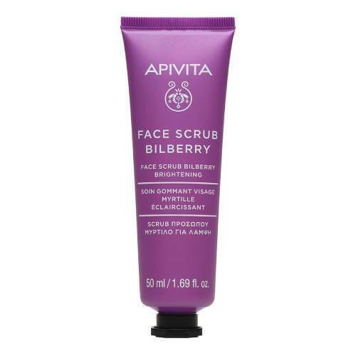 Apivita Gesichtspeeling-Creme für Ausstrahlung mit Blaubeere 50ml