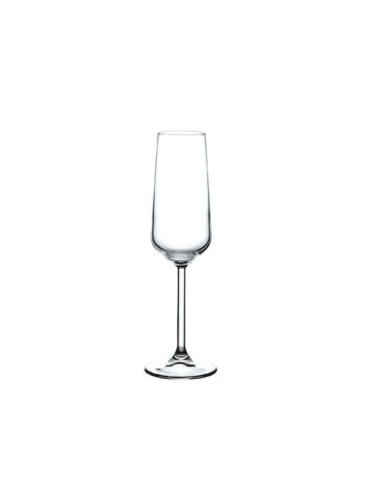 Espiel Σετ Ποτήρια Σαμπάνιας / Λευκού Κρασιού από Γυαλί Κολωνάτα 195ml 6τμχ