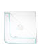 Diaper Flannel White With Embroidery Carrot Roll 539 80x90cm Ninetta Bebe - Aqua