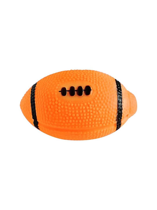 Animal Plastikballspielzeug Hund mit Ton 10.5εκ. Orange 1Stück