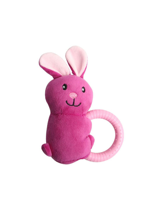 Animal Plüschspielzeug Hund mit Ton 16εκ. Rosa 1Stück