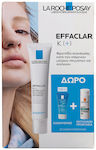 La Roche Posay Effaclar K(+) Oily Skin Cream 40ml With Effaclar Gel 50ml & Anthelios Oil Correct Spf 50+ 3ml