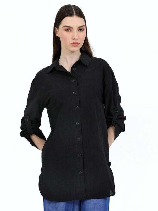 Doca Women's Long Sleeve Shirt Black