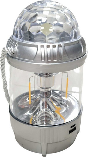 431655 Lanternă Lumini LED Reîncărcabilă pentru Camping 3W Argintie