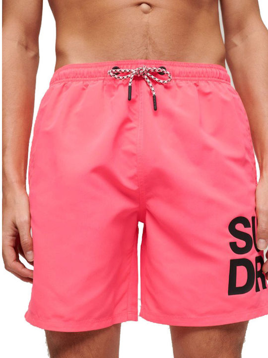 Superdry Costum de Baie Bărbătesc Șort Fuchsia