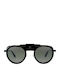 Glacier Men's Sunglasses with Black Plastic Frame and Black Polarized Lens