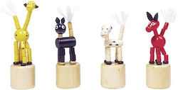 Goki Wooden Game Press 'n Shake Animals 4 Pieces (3+ Years) 53814 Goki Wooden Game Press 'n Shake Animals 4 Pieces (3+ Years) 53814