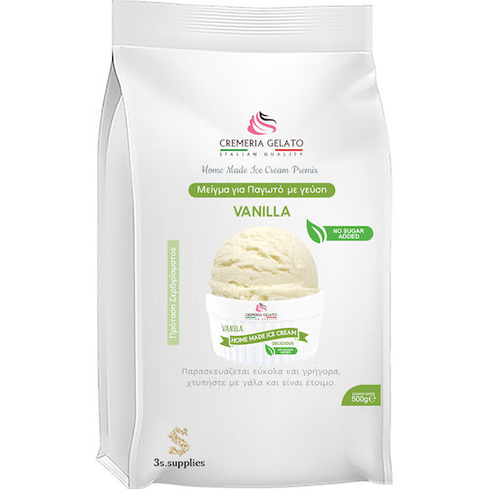 3S Mix for Ice cream Sugar Free with Flavor Vanilla 500gr