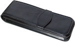 Leather Pen Holder Suitable for 3 Pens Black