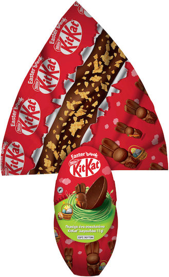 Kit Kat Kit Kat Λαγουδάκι Πασχαλινό Σοκολατένιο Αυγό Γάλακτος Χωρίς Γλουτένη 241gr