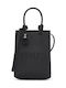 Rue Eco-Leder Damen Handytasche Schwarz