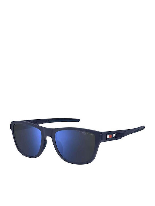 Tommy Hilfiger Men's Sunglasses with Navy Blue Plastic Frame and Blue Mirror Lens TH1951/S R7W/ZS
