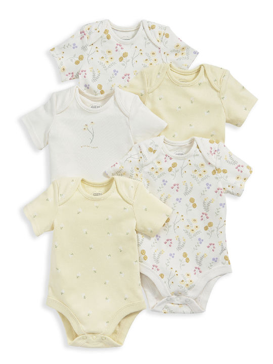 Mamas & Papas Mâneca scurta Yellow 5buc