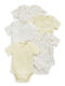 Mamas & Papas Mâneca scurta Yellow 5buc