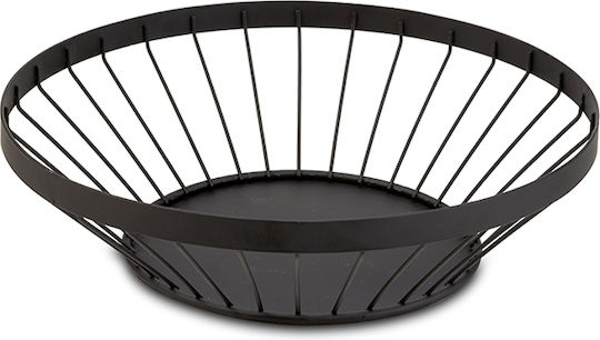 Nava Fruitieră Metalic Negru 28x28x7.5buc Nava Fruitieră Metalic Negru 28x28x7.5buc