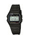 Casio Collection Digital Watch Battery with Black Rubber Strap