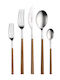 Pintinox Besteckset Edelstahl Braun 24Stück