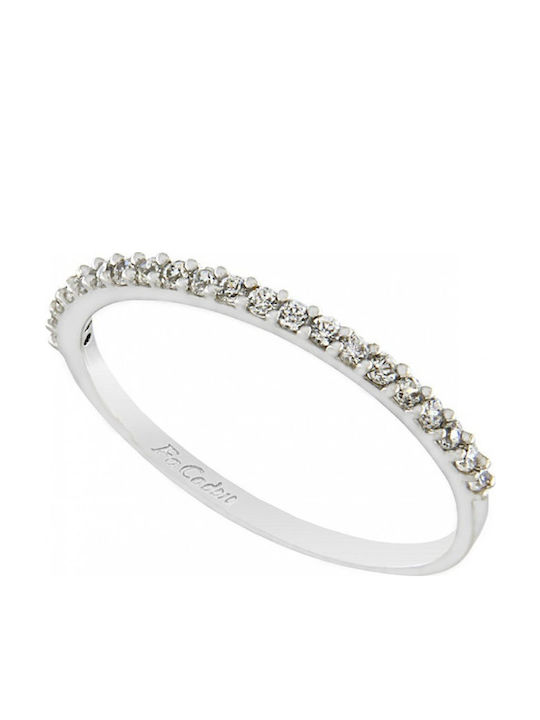 Fa Cad'oro Ring with Zircon made of White gold 14K