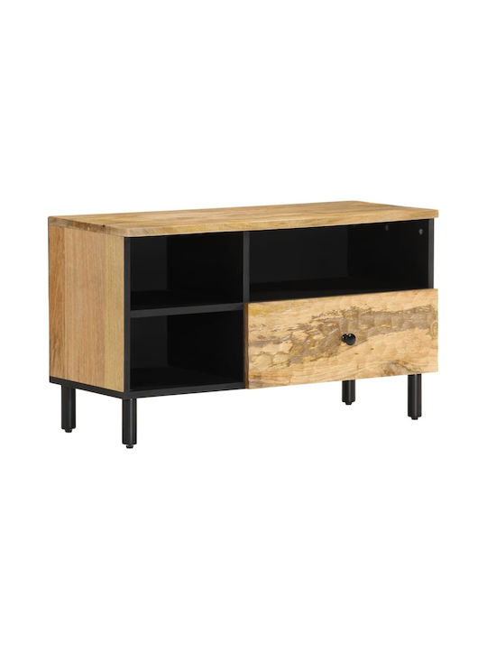 TV Stand Made of Solid Wood Brown M80xD33xH46cm