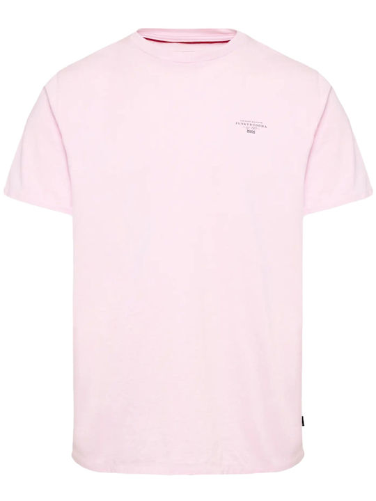 Funky Buddha T-shirt Bărbătesc cu Mânecă Scurtă Pink