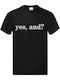 Fruit of the Loom Ariana Grande Yes And T-shirt Black Cotton