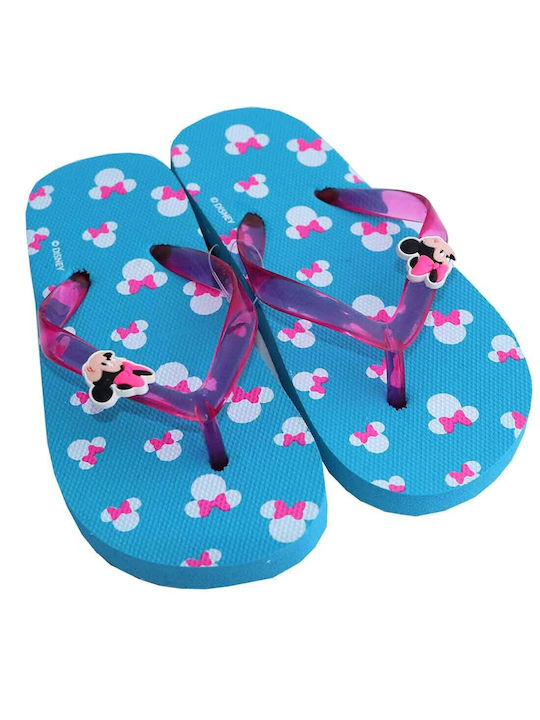 Disney Kids' Flip Flops Minnie Blue Mouse