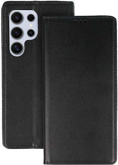 smart magneto Book Silicone / Leather / Fabric Black (Motorola Edge 40 Pro)