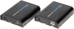 HDMI+USB-EX-100 Удължител HDMI