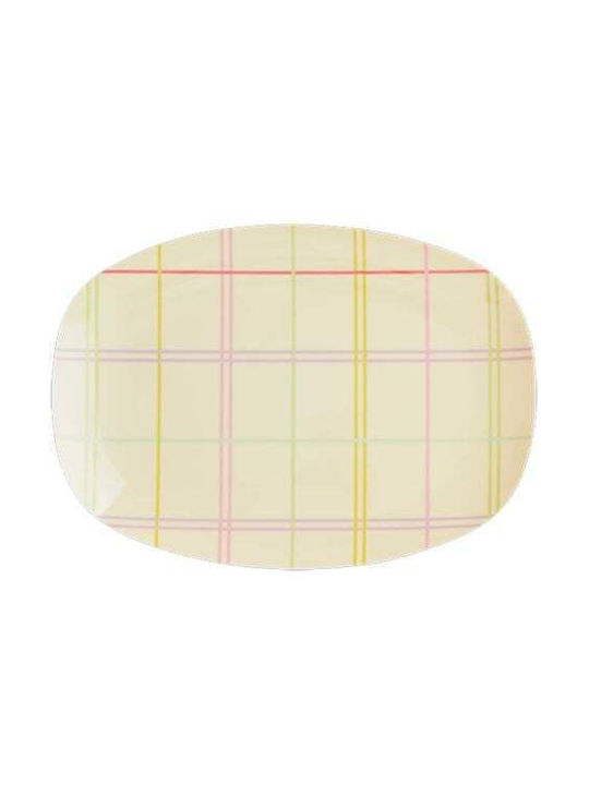 Rice Servierplatte Oval Kunststoff Bunt 23x16cm 1Stück