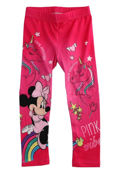 Disney Kinder Leggings Lang Fuchsie