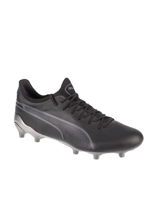 Puma King Ultimate FG/AG Ποδοσφαιρικά Παπούτσια με Τάπες Μαύρα