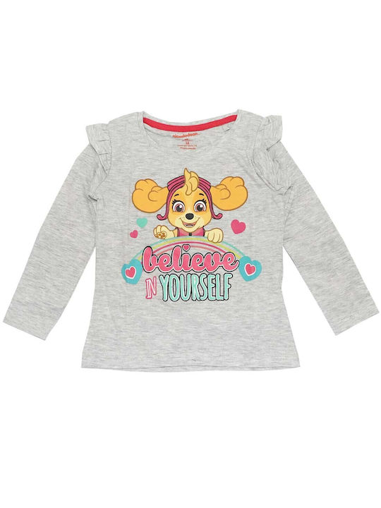 Nickelodeon Kids Blouse Long Sleeve Gray