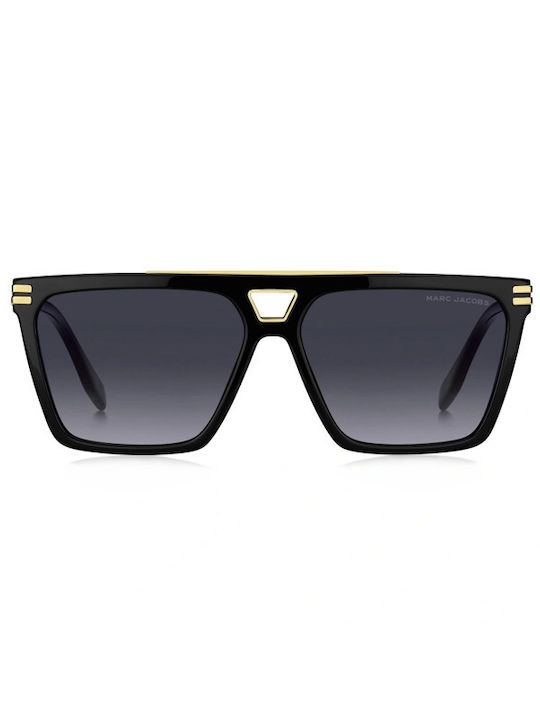 Marc Jacobs Men's Sunglasses with Black Plastic Frame and Black Gradient Lens MARC717/S 8079O 58